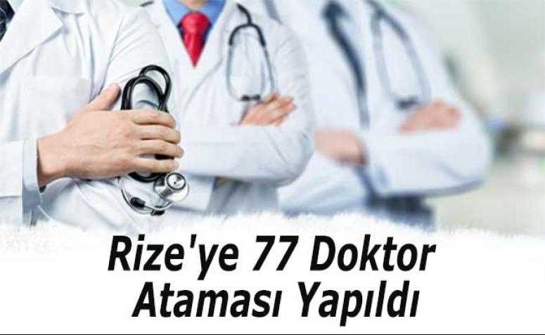 Rize'ye 77 Doktor Ataması Yapıldı