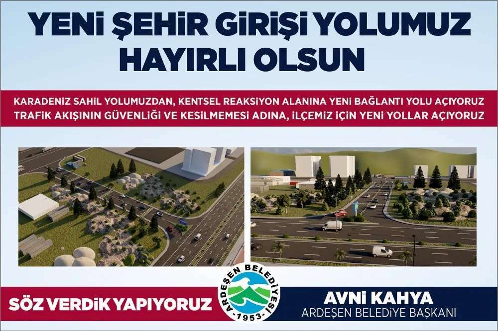 Ardeşen’e Yeni Bağlantı Yolu Açılıyor