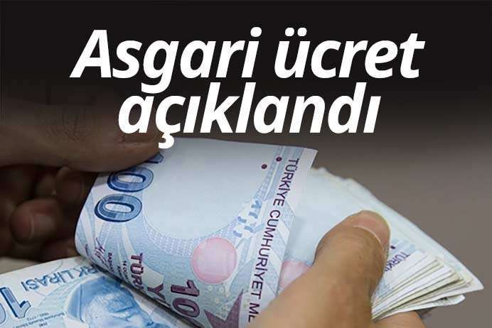 Asgari ücret 17 bin 2 lira oldu