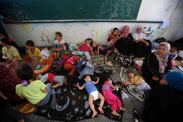 Filistinliler Okullara Sığındı