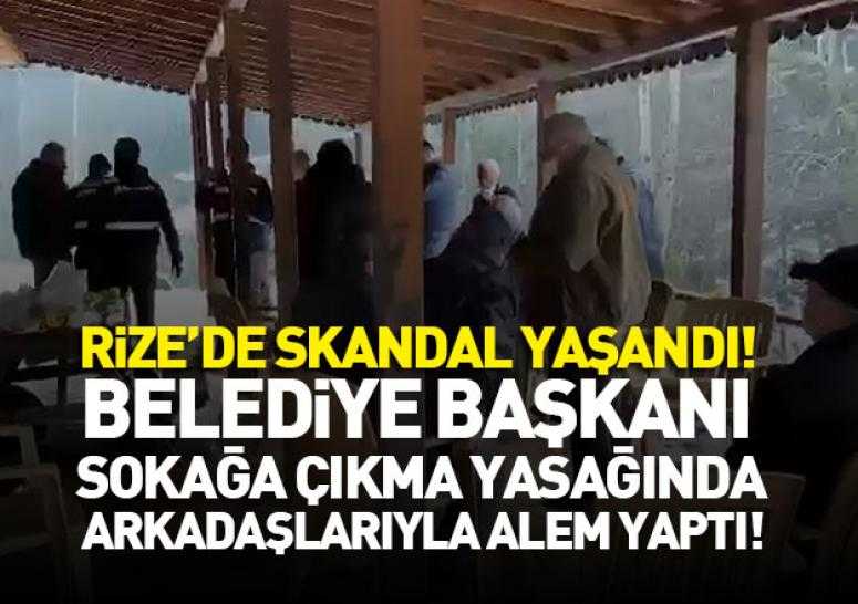 Kısıtlamayı ihlal eden belediye başkanı ve beraberindeki 16 kişiye ceza