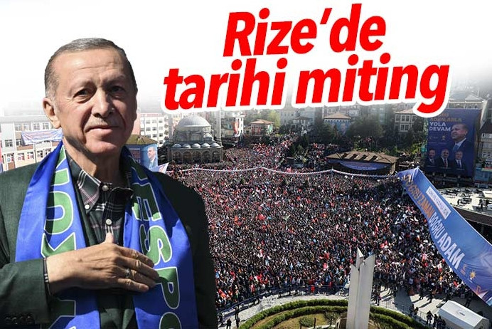 Rizelilerden Cumhurbaşkana Erdoğan'a büyük ilgi